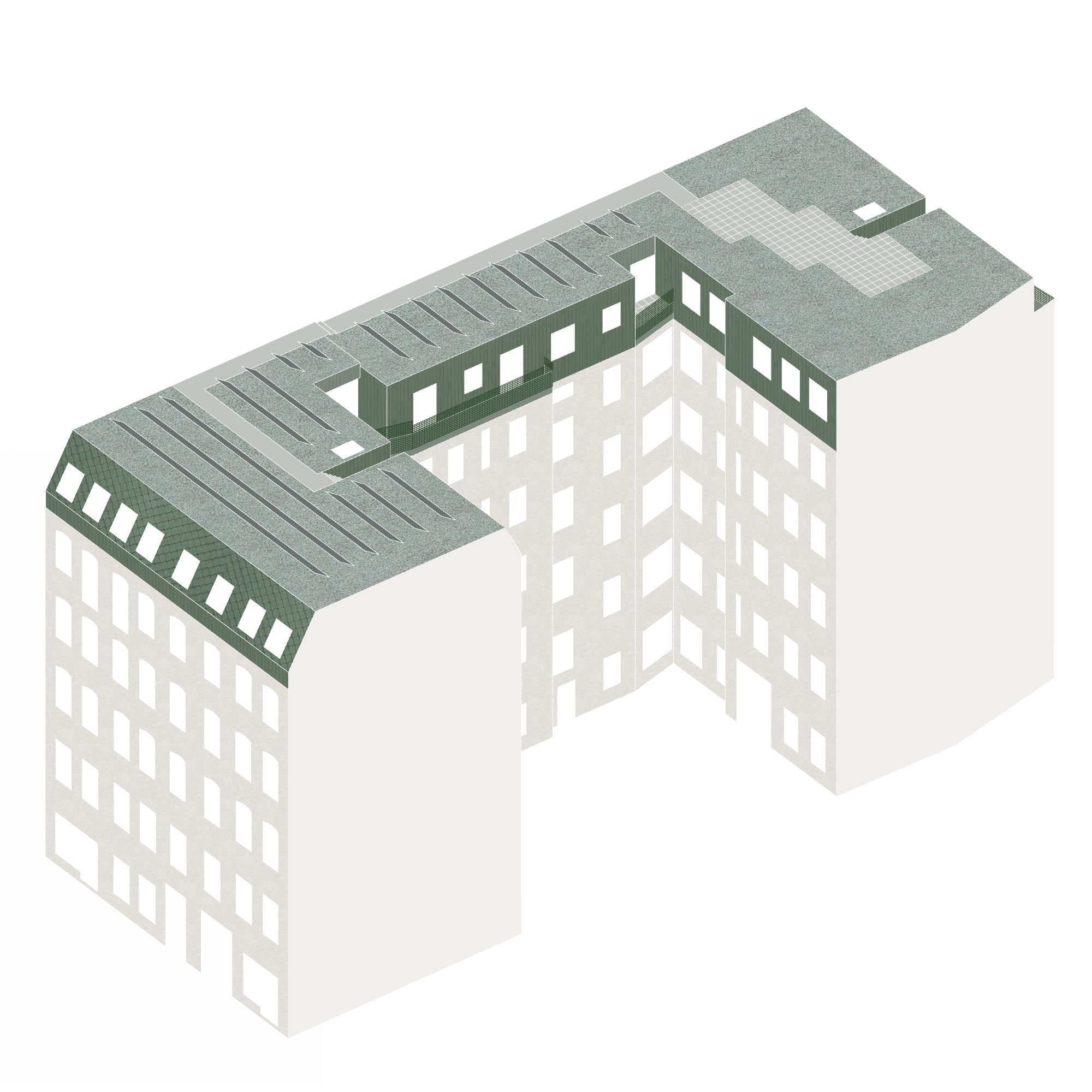 4-INTO-STORIES-COR-Dachaufstockung-Dachausbau-Berlin-Axonometrie